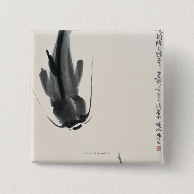 Chinese Catfish Pinback Button (Front)