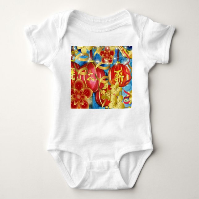 Chinese Celebrations Baby Bodysuit (Front)