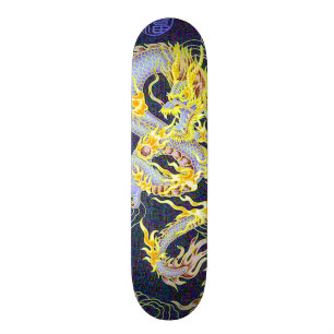 Chinese Celestial Emperor Dragon Hologram Pro Skateboard Deck