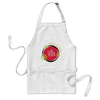 Chinese Character Symbol Good Fortune Adult Apron