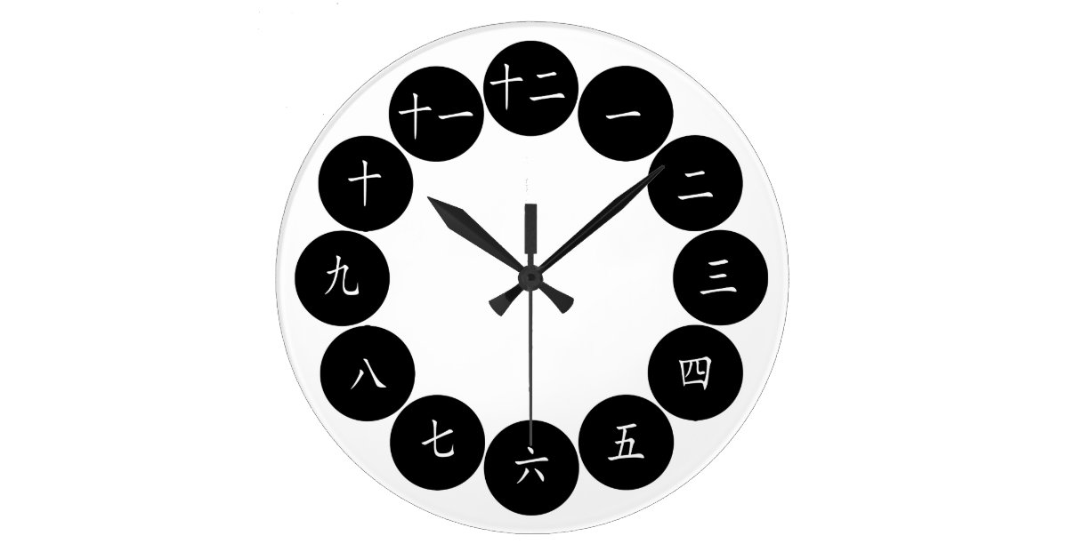 Chinese Characters Clock