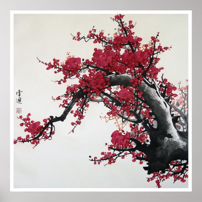 Chinese Cherry Blossom Poster (Front)