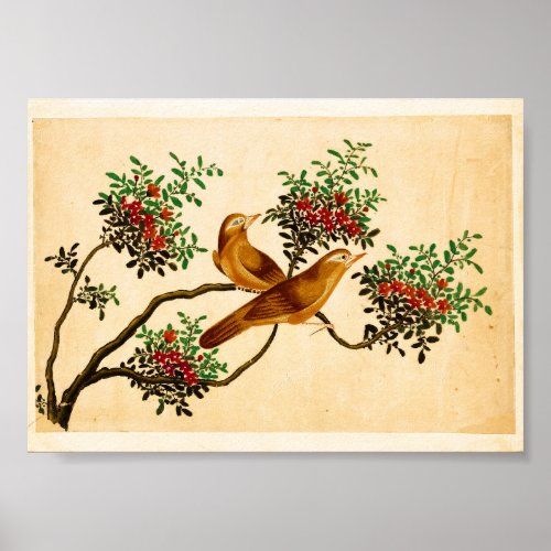 CHINESE Classic Vintage Nature Style Poster
