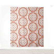 Chinese Coin Pattern Tapestry