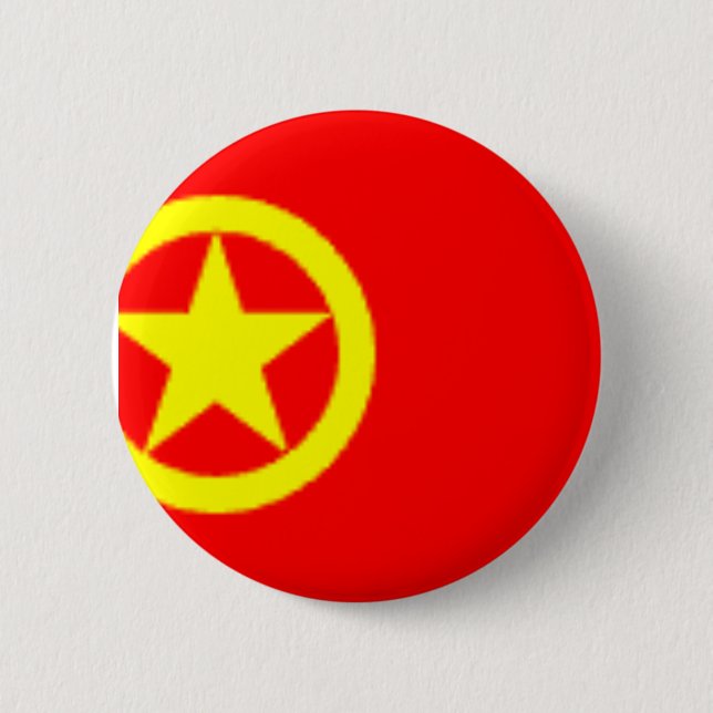 CHINESE COMMUNIST FLAG BUTTON (Front)
