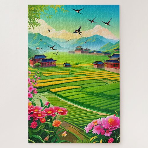 Chinese countryside jigsaw puzzle