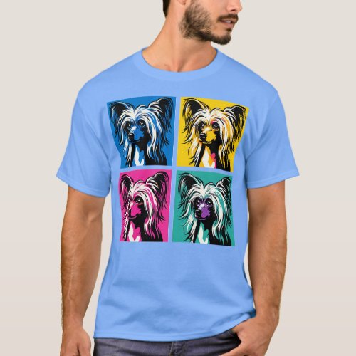 Chinese Crested Art Dog Lovers T_Shirt