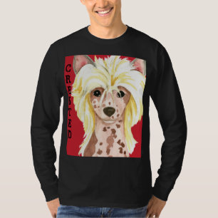 Chinese Crested Color Block T-Shirt