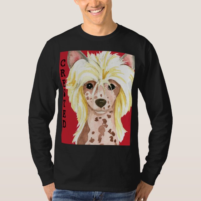 Chinese Crested Color Block T-Shirt (Front)
