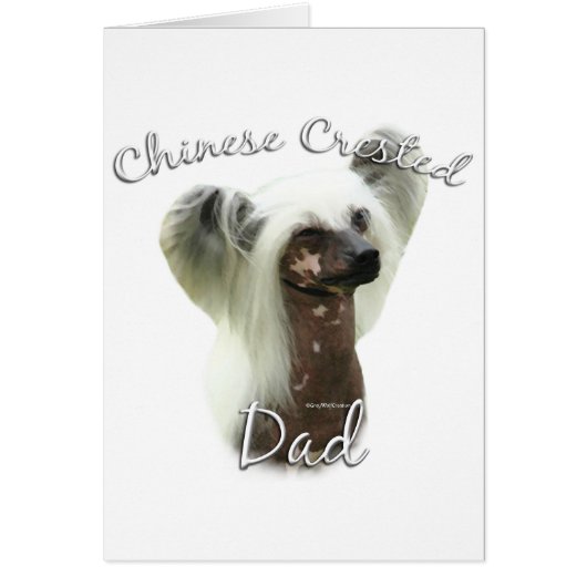 Chinese Crested Dad 2 Cards (Front)