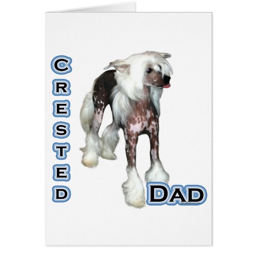 Chinese Crested Dad 4 Cards (Front)