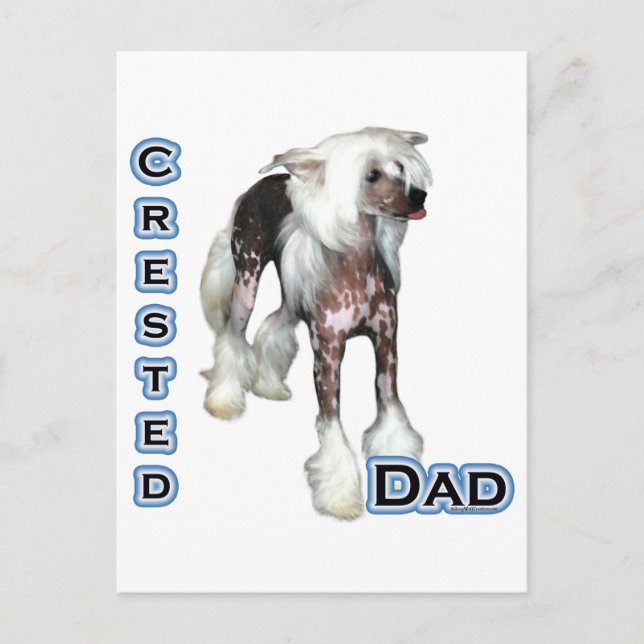Chinese Crested Dad 4 Postcard (Front)