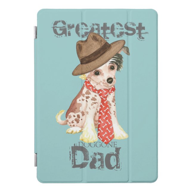 Chinese Crested Dad iPad Pro Cover (Front)