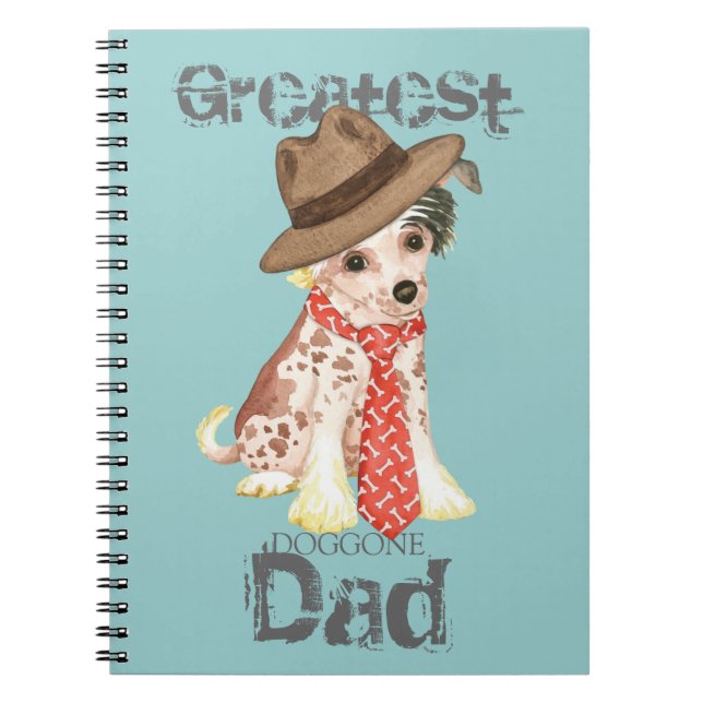Chinese Crested Dad Notebook (Front)