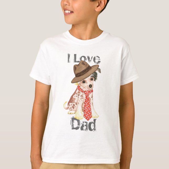 Chinese Crested Dad T-Shirt (Front)