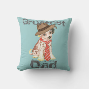 Chinese Crested Dad Throw Pillow