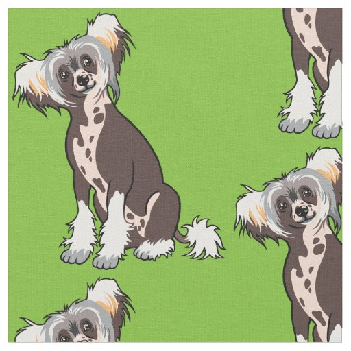 Chinese Crested Dog Fabric