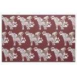 Chinese Crested dog fabric