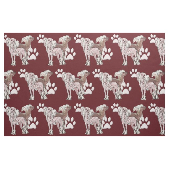 Chinese Crested dog fabric (Fat Quarter)