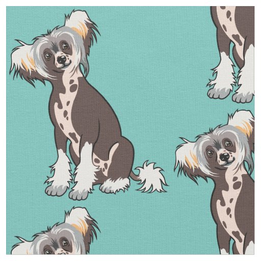 Chinese Crested Dog Fabric