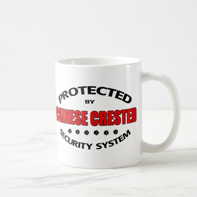 Chinese Crested Dog Security Coffee Mug (Right)