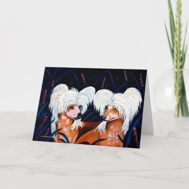 Chinese Crested Greeting Cards (Front)
