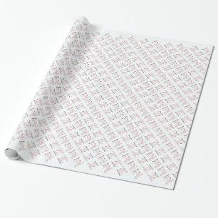 Chinese Crested (hairless) History Design Wrapping Paper