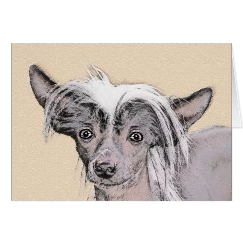 Chinese Crested Hairless Painting Original Dog Art