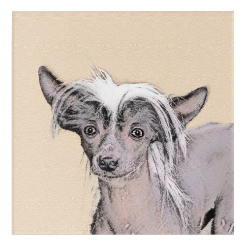 Chinese Crested Hairless Painting Original Dog Art