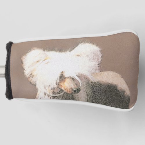 Chinese Crested Hairless Painting Original Dog Art Golf Head Cover