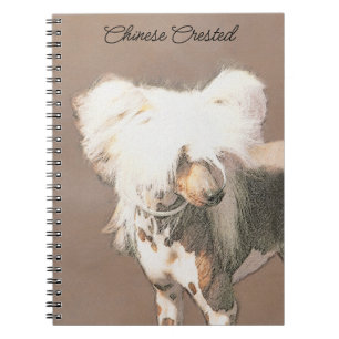 Chinese Crested Hairless Painting Original Dog Art Notebook