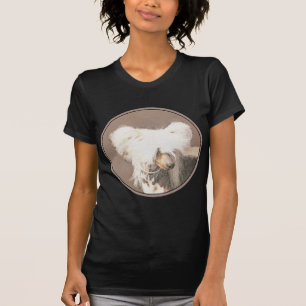Chinese Crested Hairless Painting Original Dog Art T-Shirt