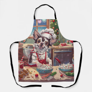 Chinese Crested Holiday Baking: Festive Christmas Apron