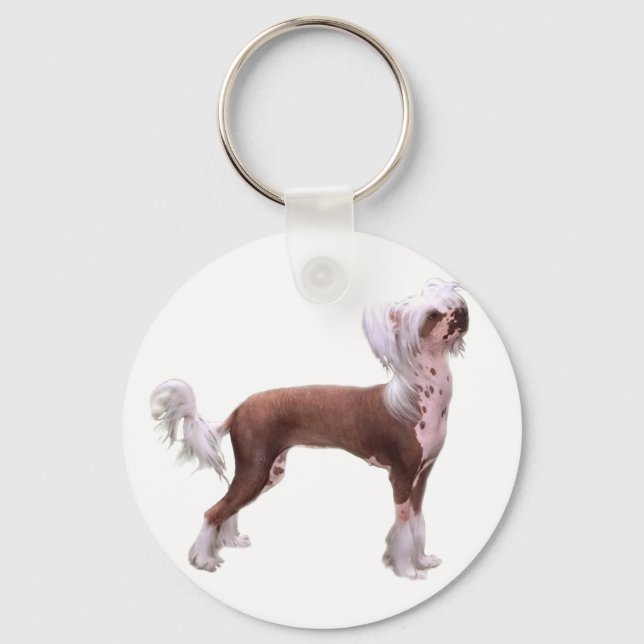 Chinese Crested Keychain (Front)