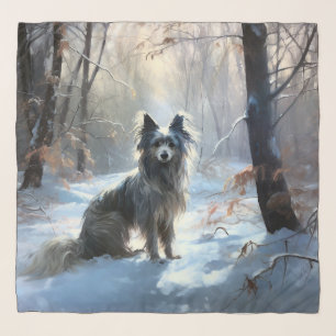 Chinese Crested Let It Snow Christmas Scarf