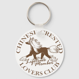 Chinese Crested Lovers Club Keychain