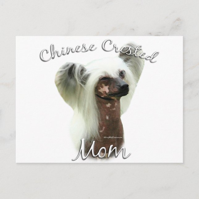 Chinese Crested Mom 2 Postcard (Front)