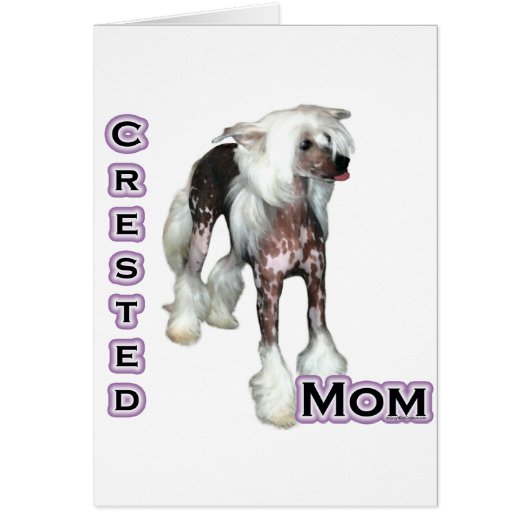 Chinese Crested Mom 4 Cards (Front)