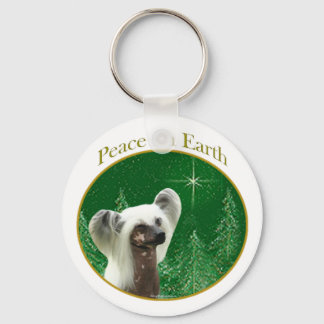 Chinese Crested Peace Keychain