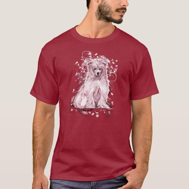 Chinese Crested Pink NB T-Shirt (Front)