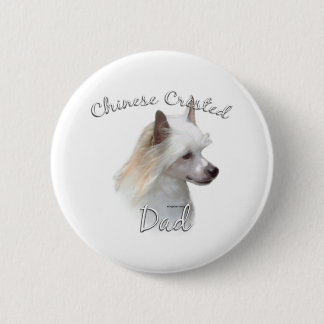 Chinese Crested (powder) Dad 2 Pinback Button