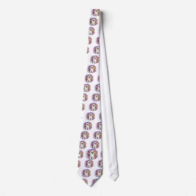 Chinese Crested (powder) Patriot Tie (Front)