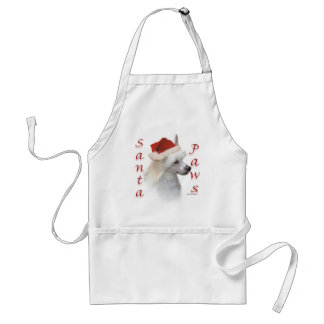 Chinese Crested (powder) Santa Paws Adult Apron