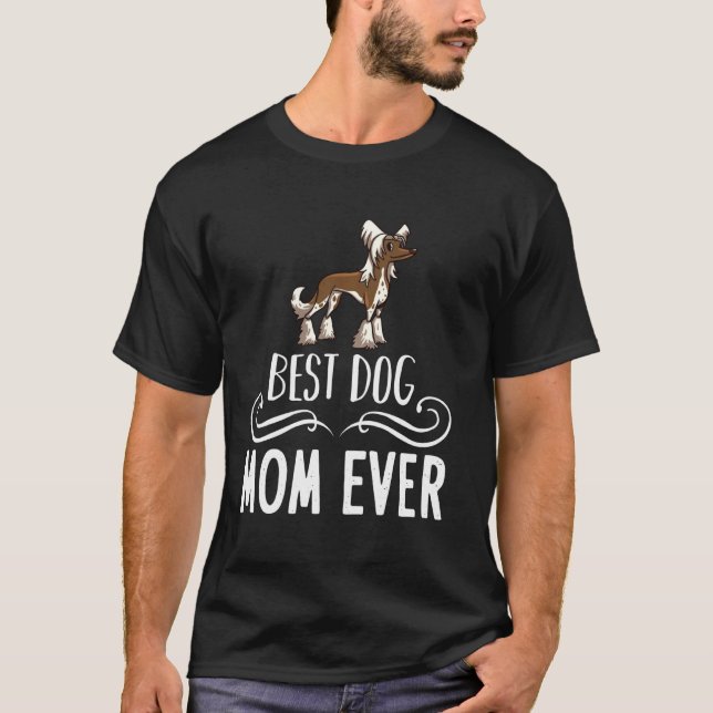 Chinese Crested Powderpuff Dog Puppies Owner T-Shirt (Front)