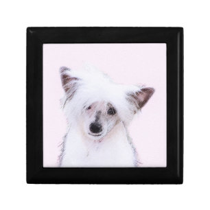 Chinese Crested Powderpuff Painting - Dog Art Gift Box