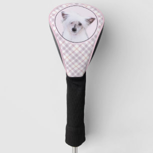 Chinese Crested Powderpuff Painting - Dog Art Golf Head Cover