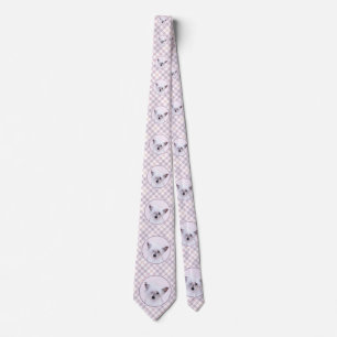 Chinese Crested Powderpuff Painting - Dog Art Neck Tie