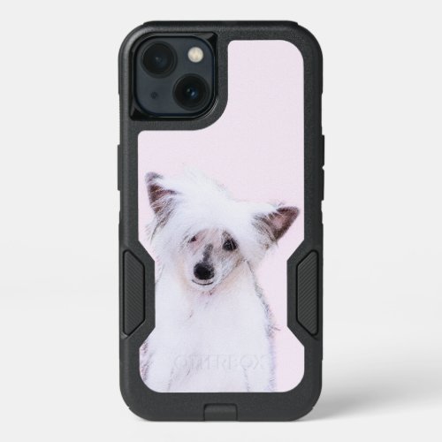 Chinese Crested Powderpuff Painting _ Dog Art iPhone 13 Case