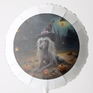 Chinese Crested Pumpkins Halloween Scary Balloon