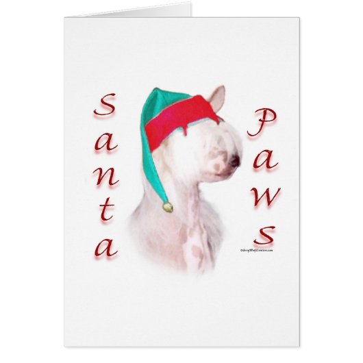 Chinese Crested Santa Paws Cards (Front)